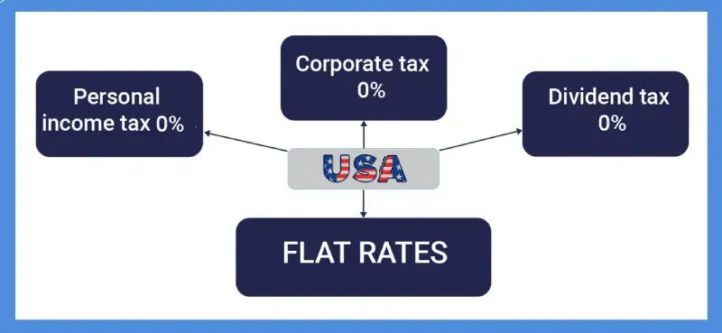 0% taxes with US company