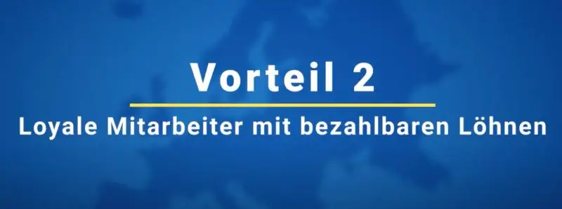 Loyale Mitarbeiter und dies mit bezahlbaren Löhnen